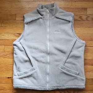 L.L. Bean Cream Fleece Vest